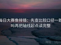 每日大赛像排错：先查比较口径一致吗再把轴线起点读完整